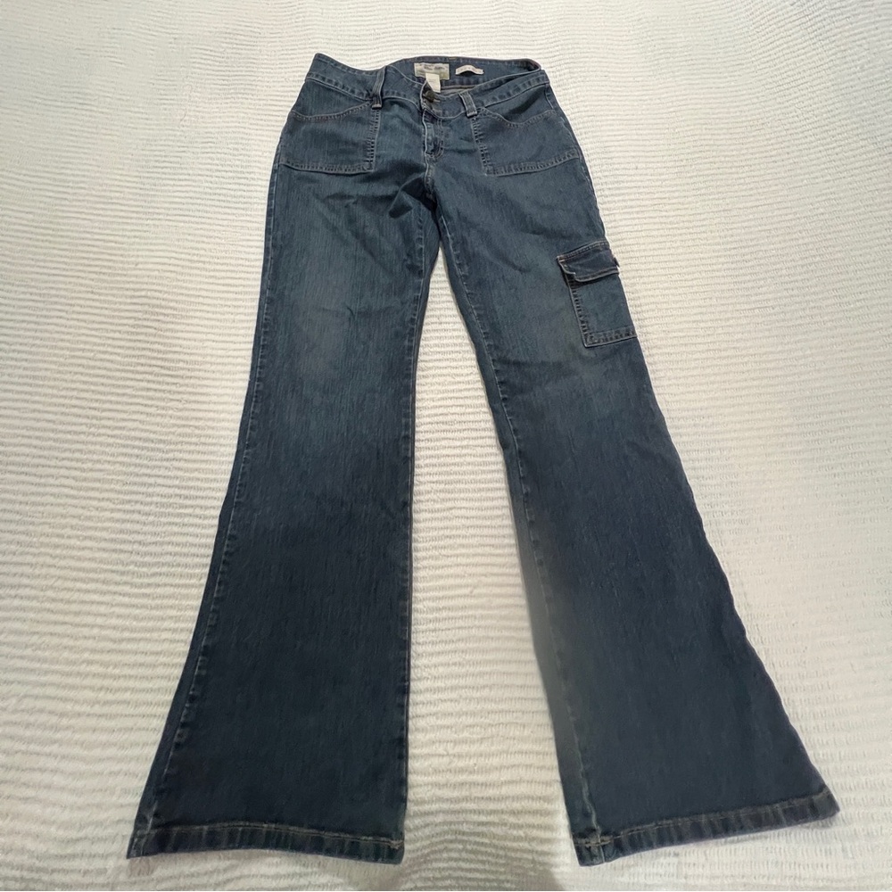 Vintage Old Navy Women’s Flare Wide Leg Jeans Blue - size 10